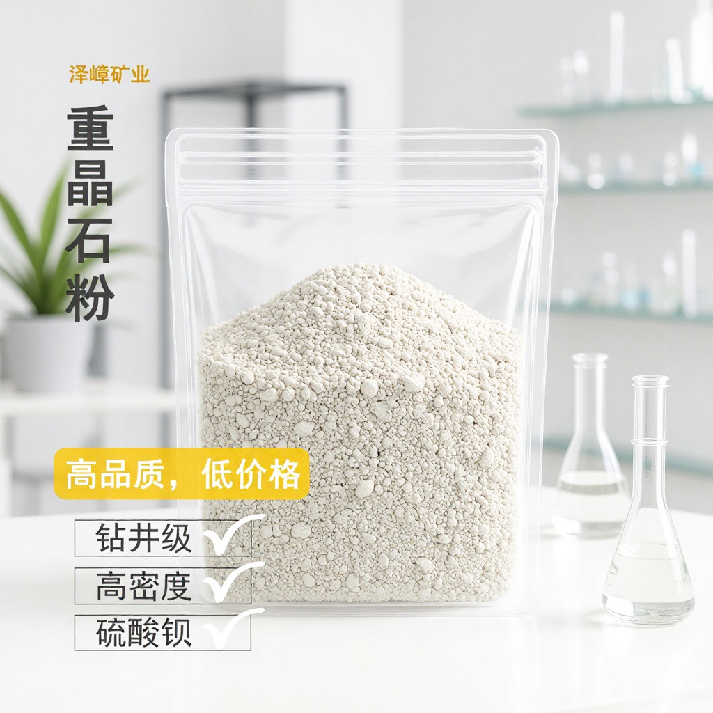 Manufacturer Wholesale High-Density Drilling Fluid Weighting Agent, Barium Sulfate Powder for Oil Fields, In-Stock Fast Delivery