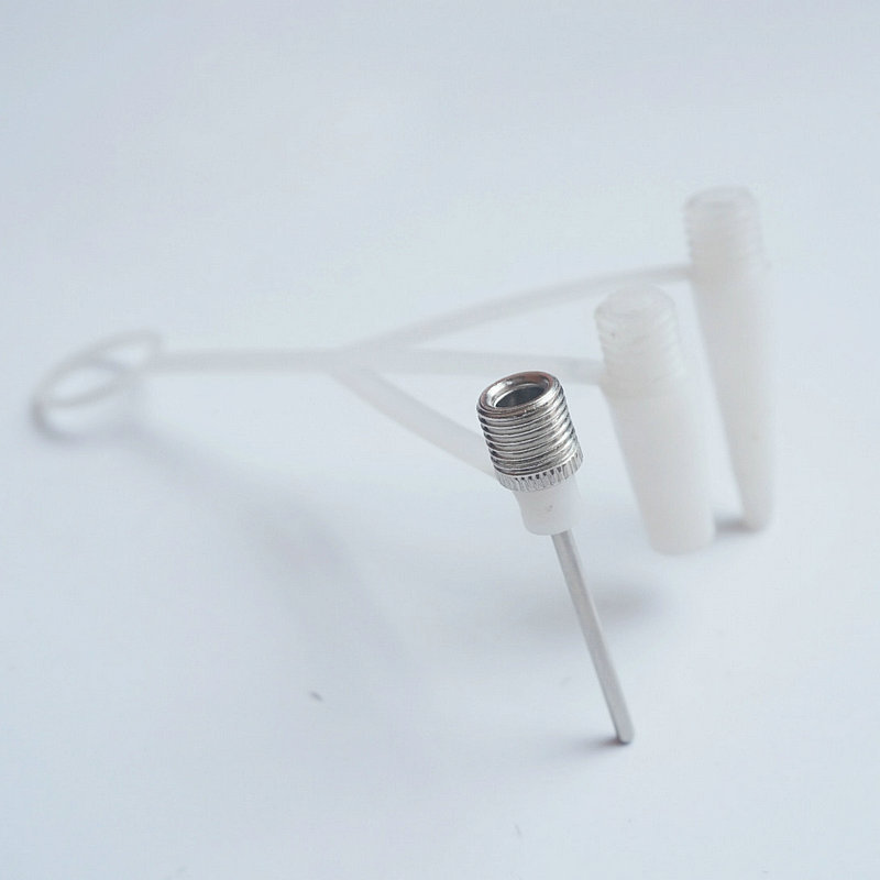 Ball white plastic three-claw gas needle wholesale multi-use mini conversion needle rubber boat swimming ring inflatable needle