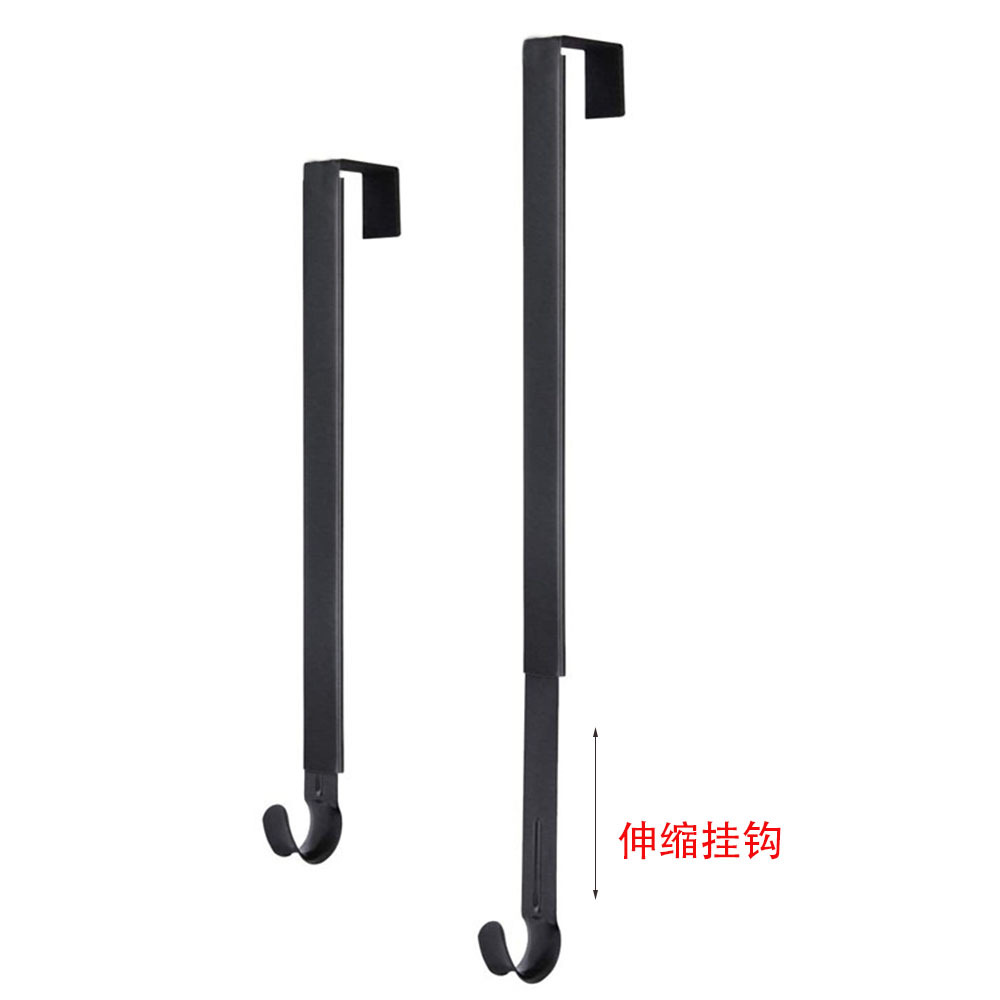 Cross Border Christmas Garment Hook Metal Shrink Christmas Door Hook Door Rear Garment Hook Christmas Decoration Telescopic Hook