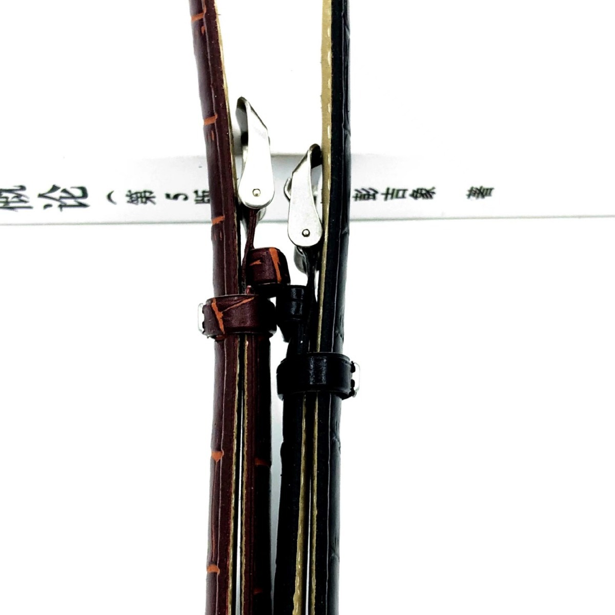 Factory in stock wholesale men's and women's matte bamboo pattern leather strap crocodile pattern imitation leather watch strap 12-22mm