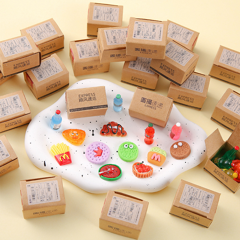 Mini Small Fast Blind Box Artificial Drink Miniature Food Toy Resin Toy Small Wine Bottle Convenience Store Accessories Small Ornaments