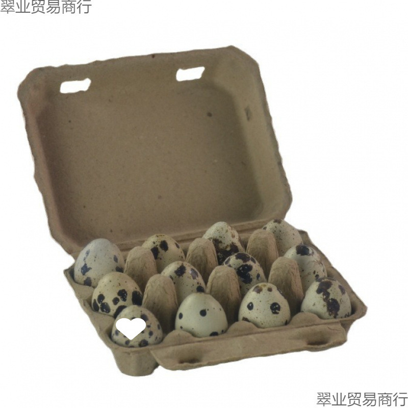 Manufacturer Supplies Pulp Quail Egg Box 12 Quail Egg Box Shock-Absorbing Degradable Quail Egg Box