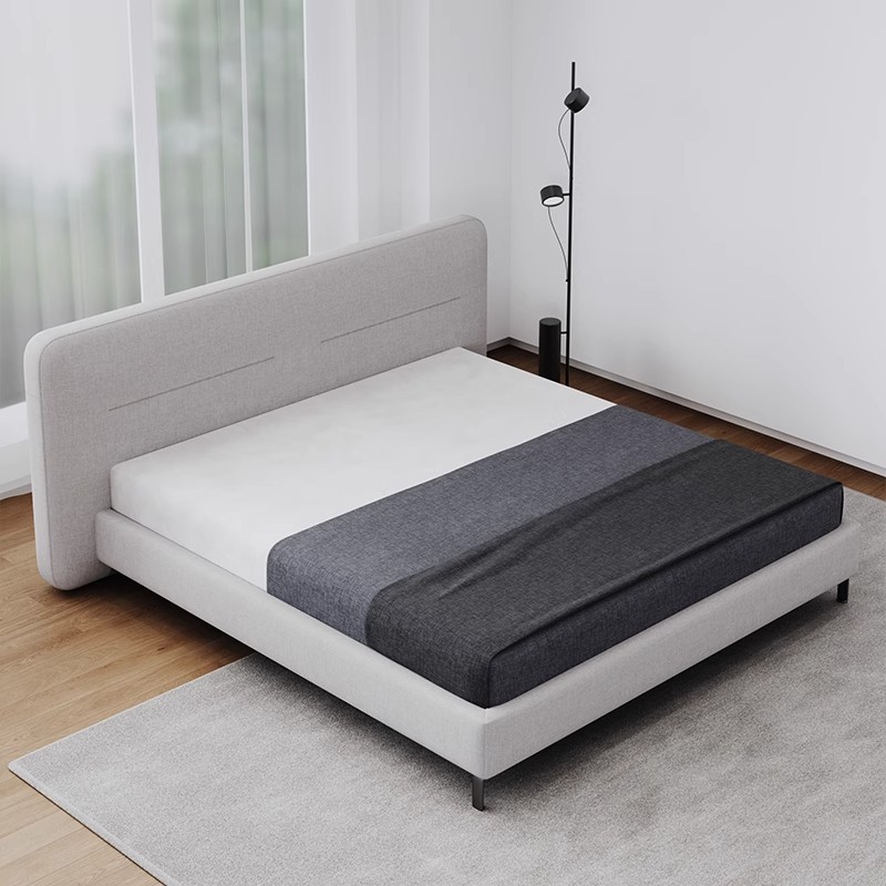 coconordic Nordic Hel Hull Modern Simple Design Bed Soft Bed Removable and Washable Fabric Bed Leather Bed