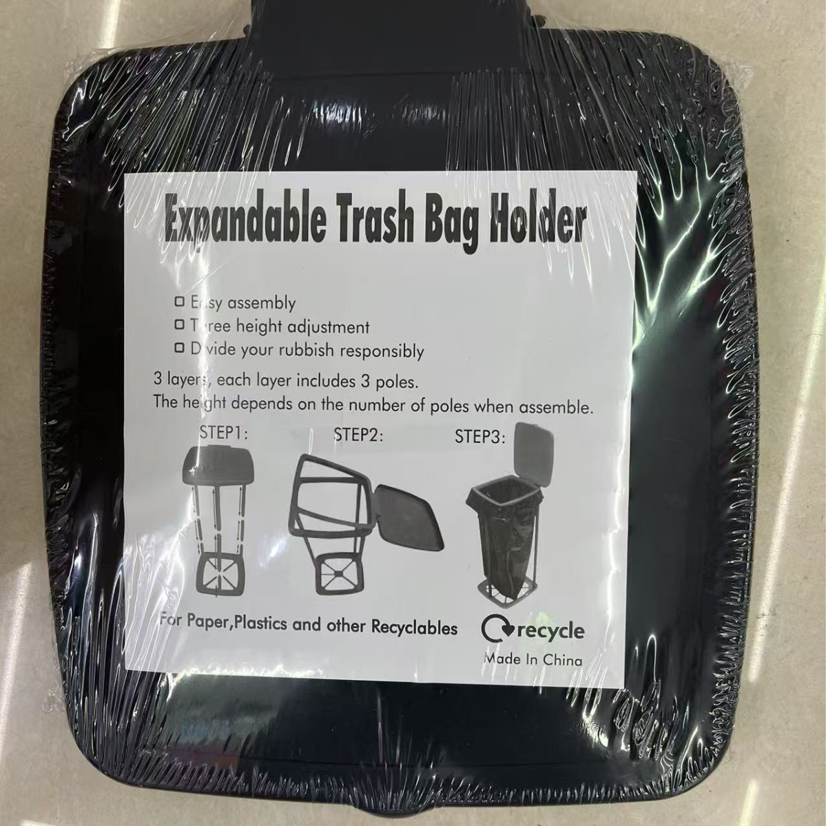 Мусорное ведро для дома с большой емкостью, складное, с интубацией, инновационное ведро для мусора, прямая продажа от производителя