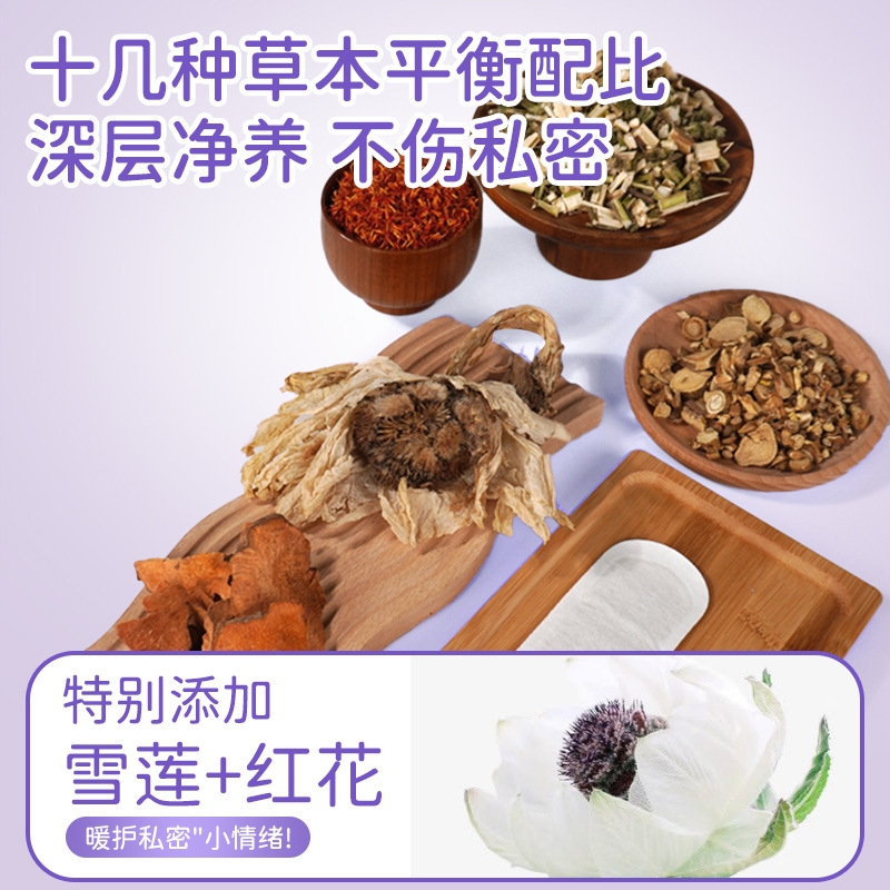 Snow Lotus Private Care Pads Tianshan Snow Lotus Herbal Pads Women's Intimate Care Detoxification and Cleansing Private Care