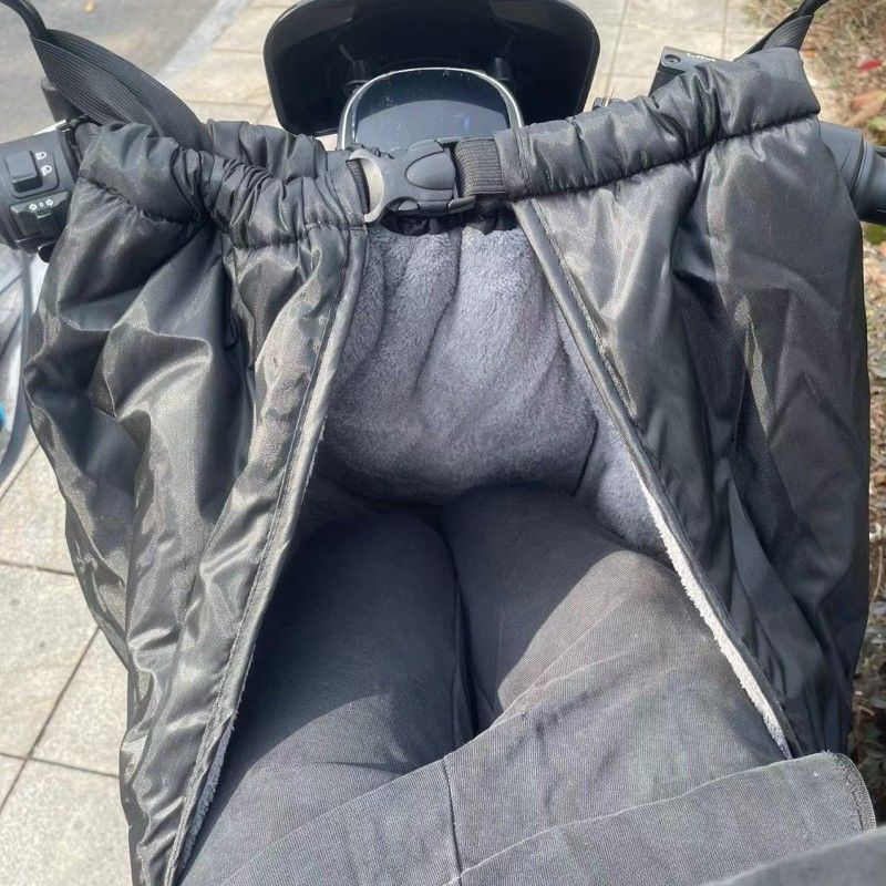 Electric Car Windproof Skirt Winter Windshield Bike Skirt fleece-lined Knee Warm Gadget Waterproof Cotton Skirt Apron
