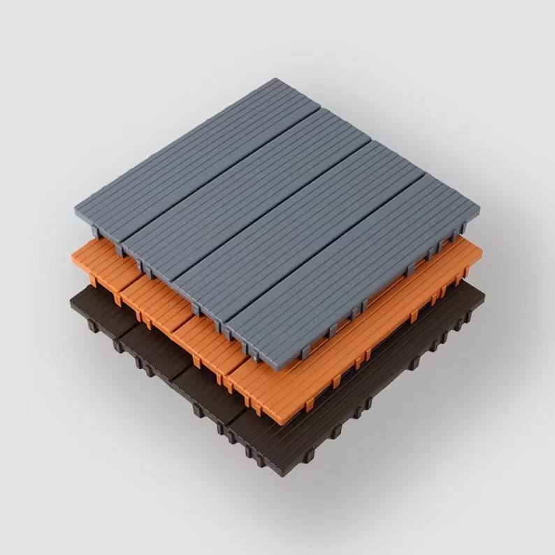 New Plastic Floor Pvc Self-Laying Splicing Floor Outdoor Courtyard Balcony Floor Anti-Corrosion Plastic Assembled Floor