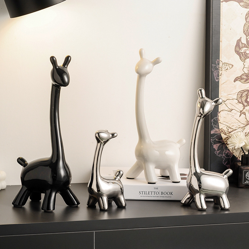 Fawn Ornaments Light Luxury Home Tv Cabinet Wine Cabinet Sideboard Decoration Living Room Modern Entrance Sense