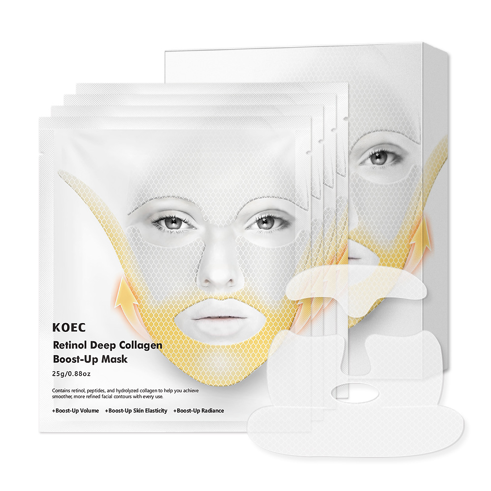 KOEC Retinol Collagen Tightening Moisturizing Mask 4-piece Cross-border Collagen Mask Wholesale