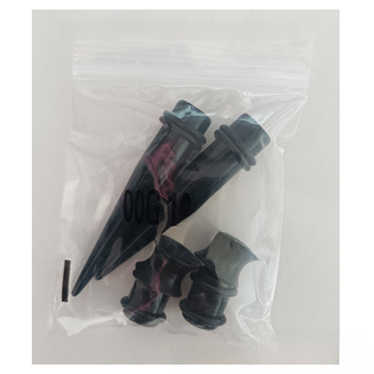 Wholesale 50 pieces a pack of ear expansion puncture jewelry suit acrylic pointed vertebral ear expander auricle 14g-00g