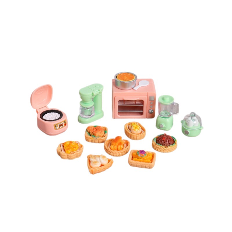 1:12 Dollhouse Dollhouse Pocket Mini Kitchen Oven Rice Cooker Miniature Food Play Scene Model