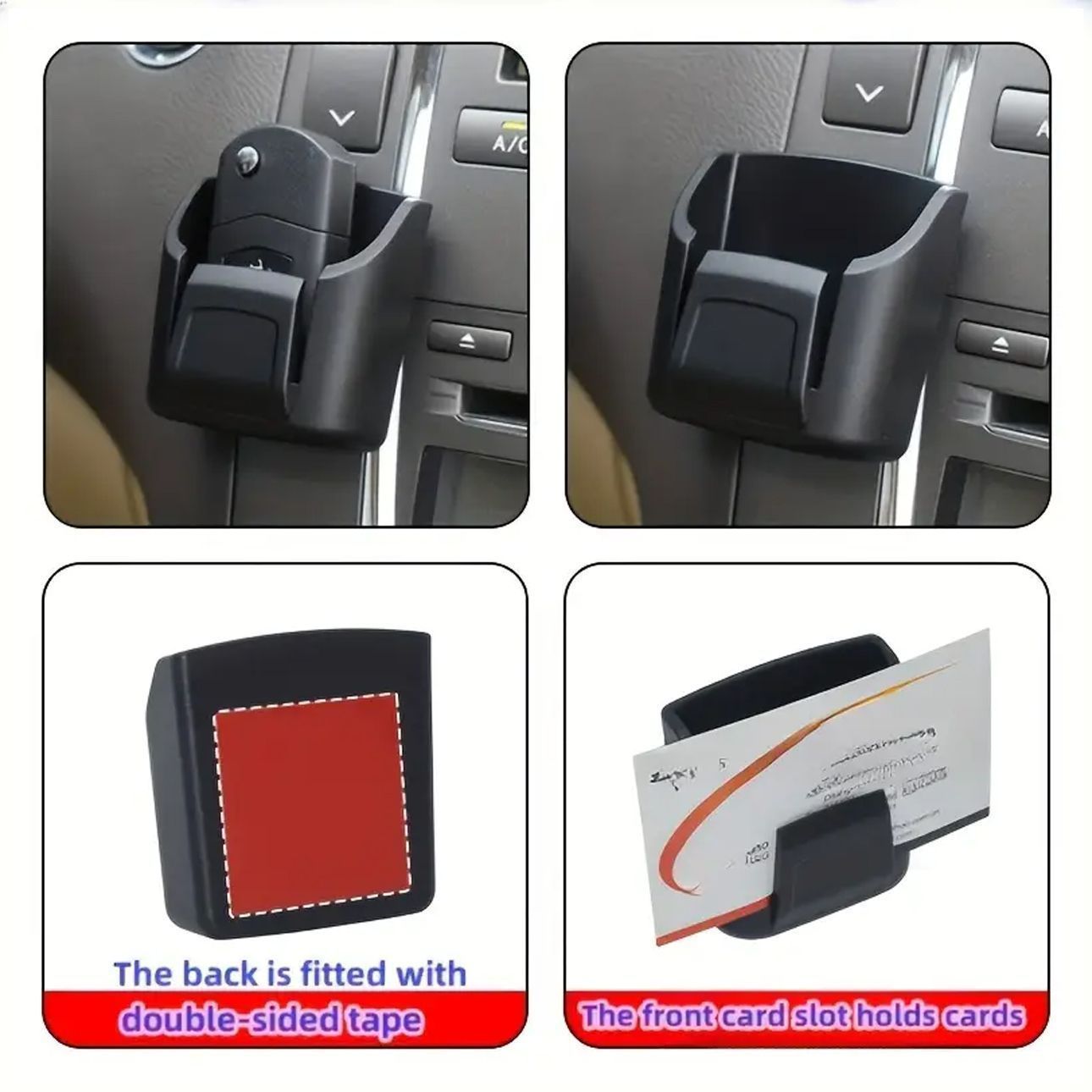 Car Dashboard Center Console Remote Control Box Car Key Storage Box Car Supplies Key Cover Storage Box