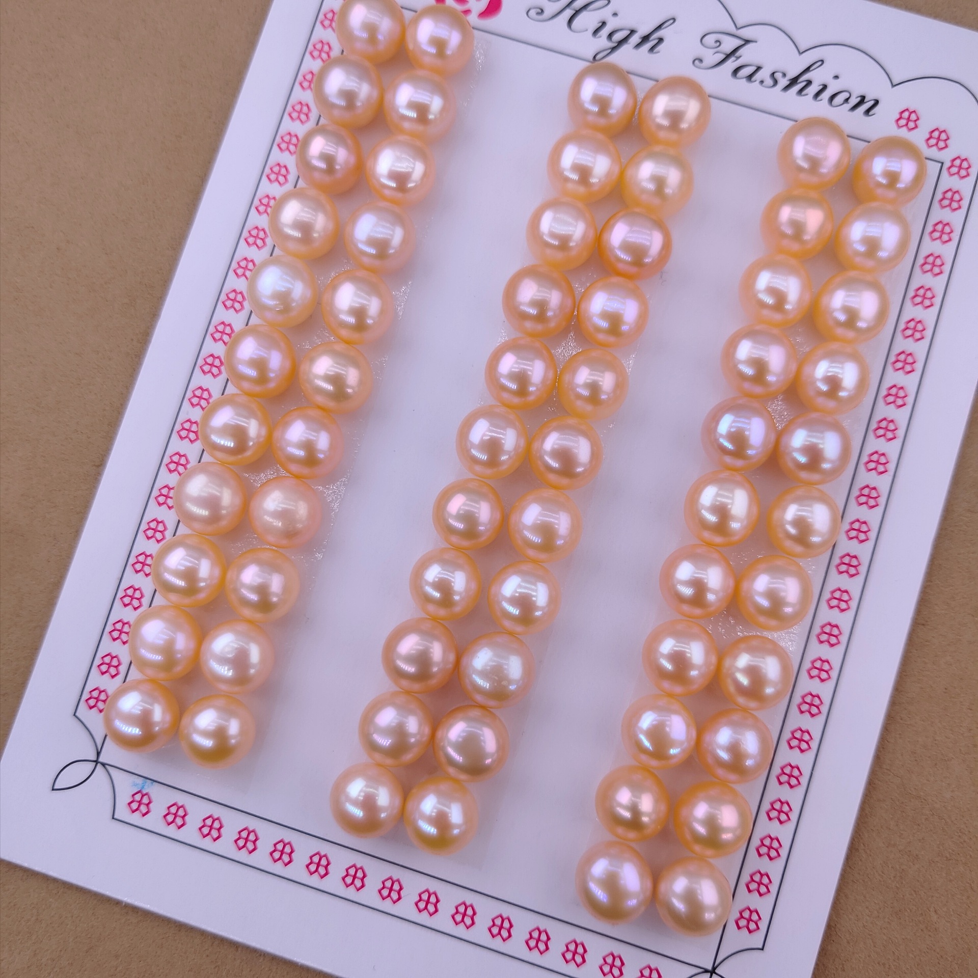 4A+ Natural Freshwater Bread Beads Half-Hole Steamed Bun Pearl Bare Beads Ring Face DIY Accessories Loose Beads Manufacturer Wholesale