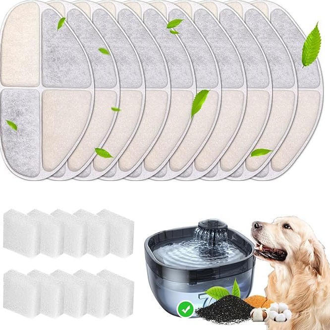 Amazon Cat Smart Water Feeder Filter Cotton Pet Smart Water Dispenser Coconut Shell Activated Carbon Filter