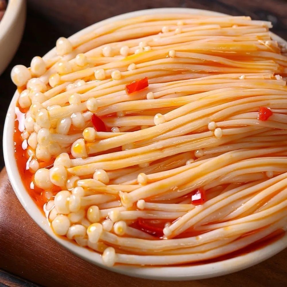 Spicy Enoki Mushroom Snacks Ready-To-Eat Spicy Side Dish Pickles to Satisfy Cravings and Pair with Drinks Leisure Food