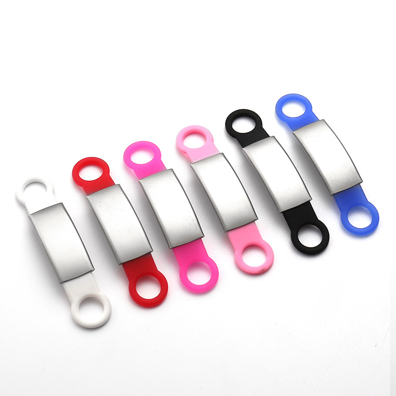 Аксессуары для домашних животных из силикона, кастомизированные бирки для собак из нержавеющей стали, универсальные идентификационные бирки