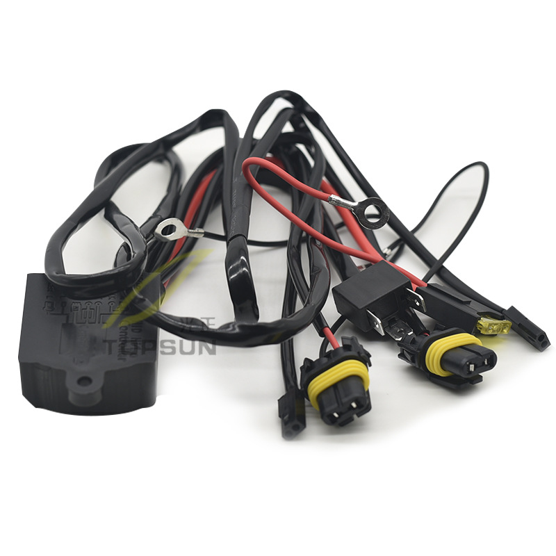 Wholesale H4 swing foot lamp waterproof wire set one drag two HID xenon lamp modified car far and near universal variable light wiring harness
