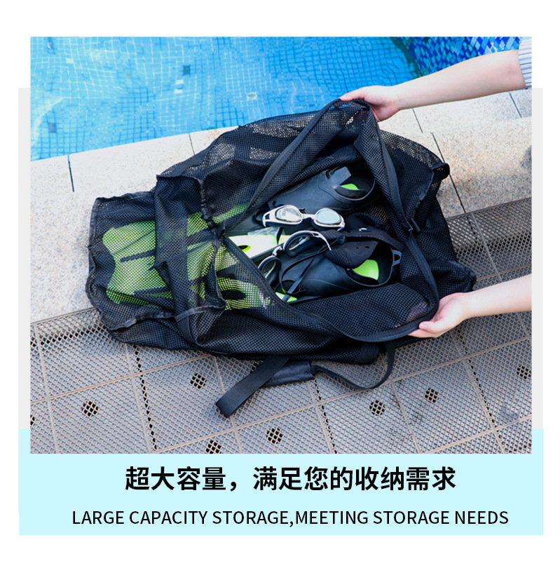 Free Diving Bag Sweating Mesh Bag Diving Bag Portable Thickened Mesh Bag Tracing Stream Diving Equipment Bag Storage Bag