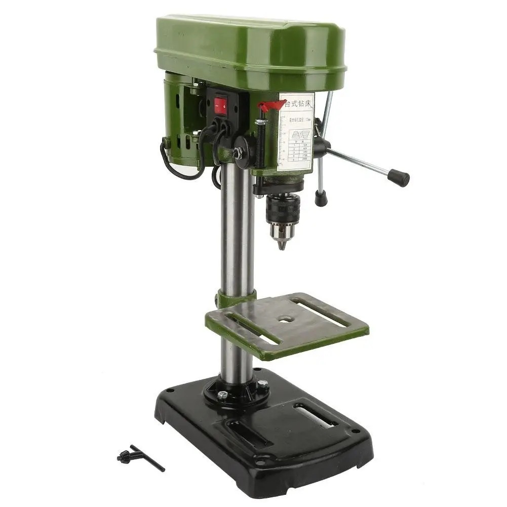 Bench Drill Industrial Grade Bench Drill Small Household 220V Bench Drill Multi-function Electric Drill Single-phase Drilling Tapping and Milling All-in-one Machine