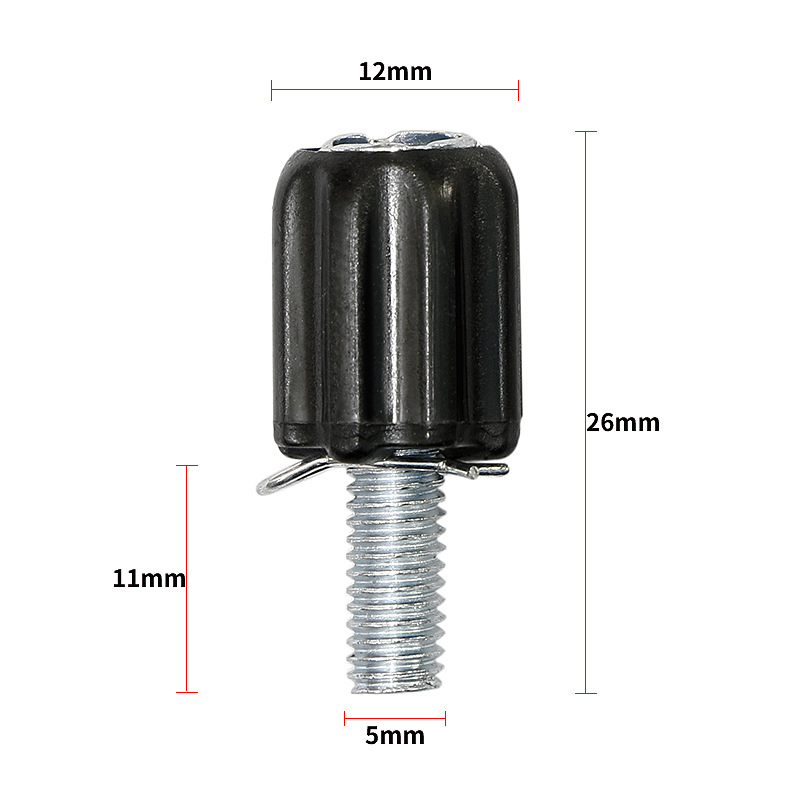 Mountain bike brake adjustment screw M5 variable speed fine adjustment screw positioning screw rear dial adjustment screw cross-border