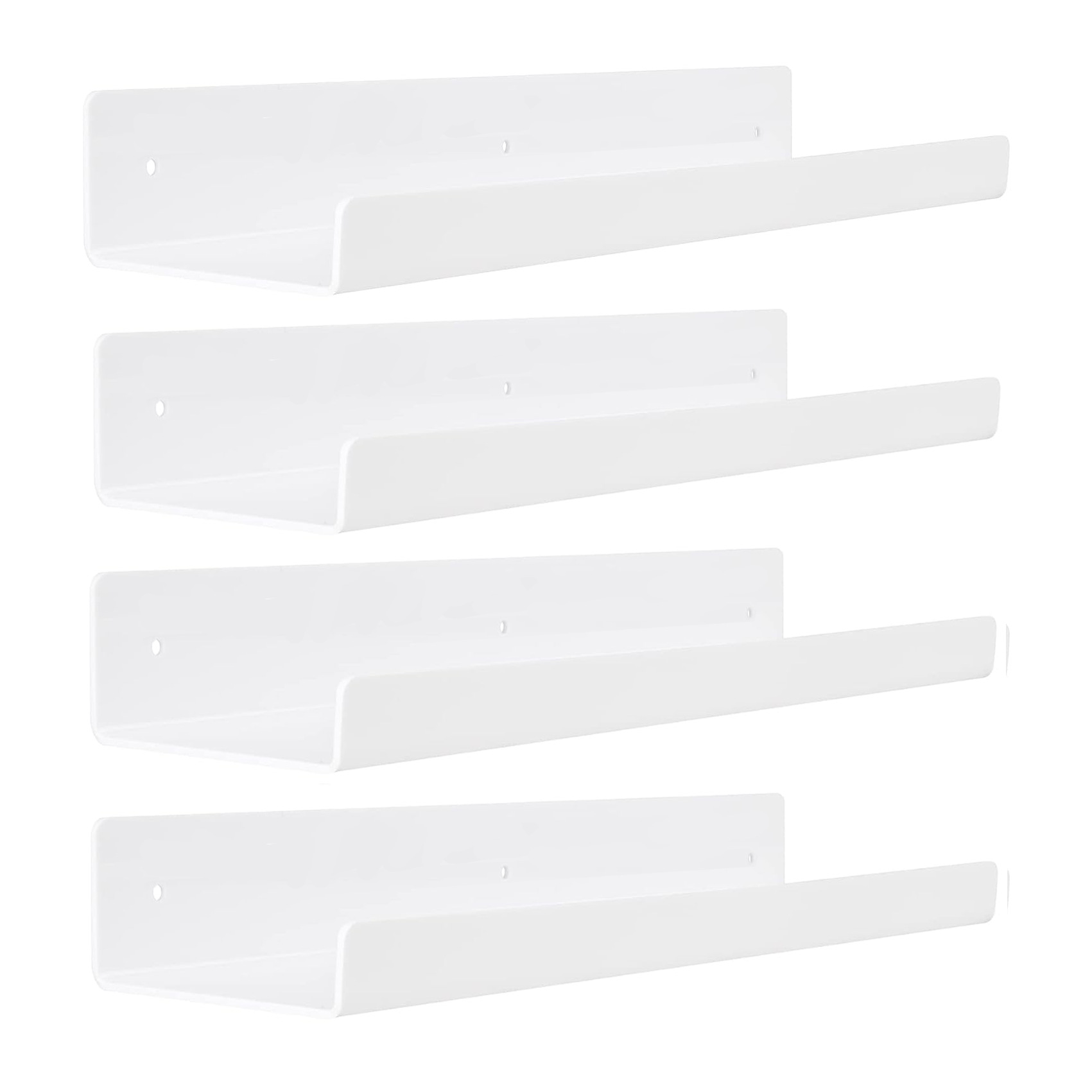 Wall Hanging 30cm Acrylic Storage Wall Hanging Bracket U-shaped Acrylic Partition Hand-made Wall Bookshelf