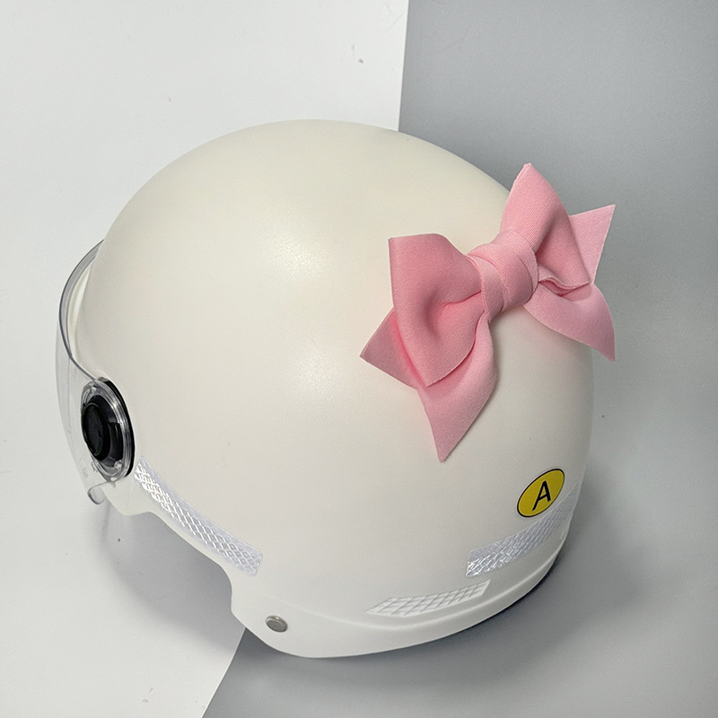 Battery car helmet decoration ear bow sponge three-dimensional decoration quick release Velcro motorcycle helmet accessories