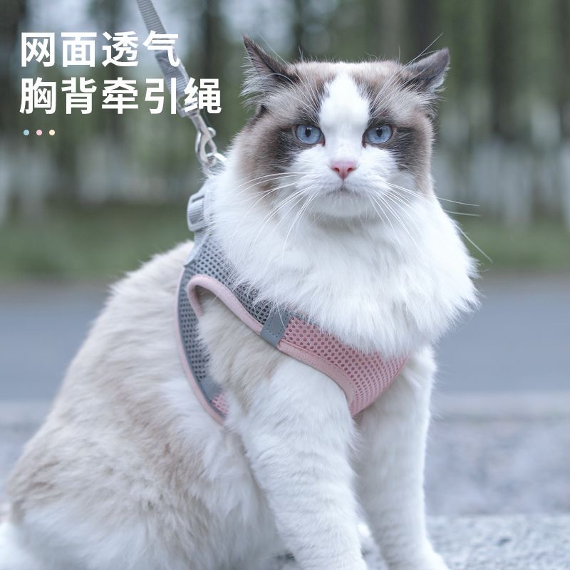 Cat Traction Rope, Adjustable Cat Traction Rope, Cat Rope, Cat Traction, Anti-breakaway, Special Cat Rope Strap for Going Out