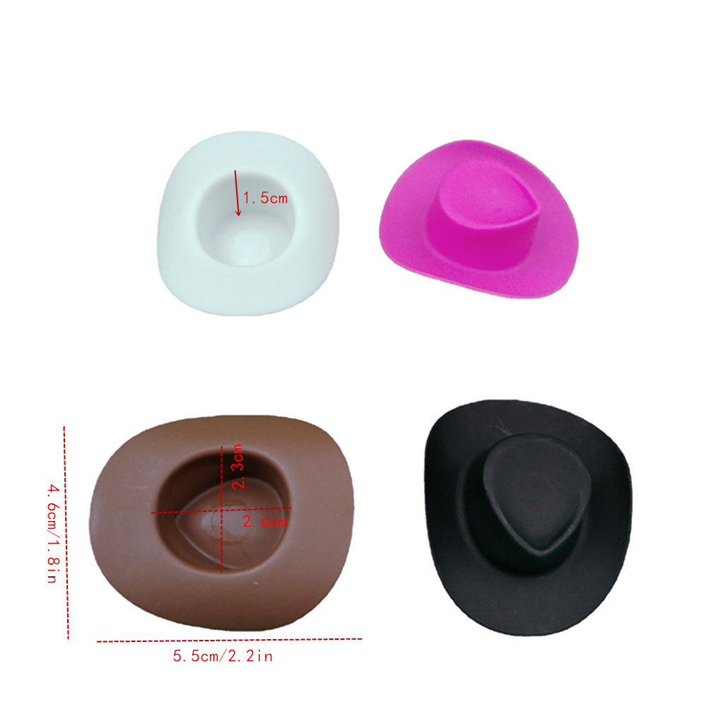 Mini cowboy hat toy plastic hat Western cowboy Dollhouse miniature scene shooting props