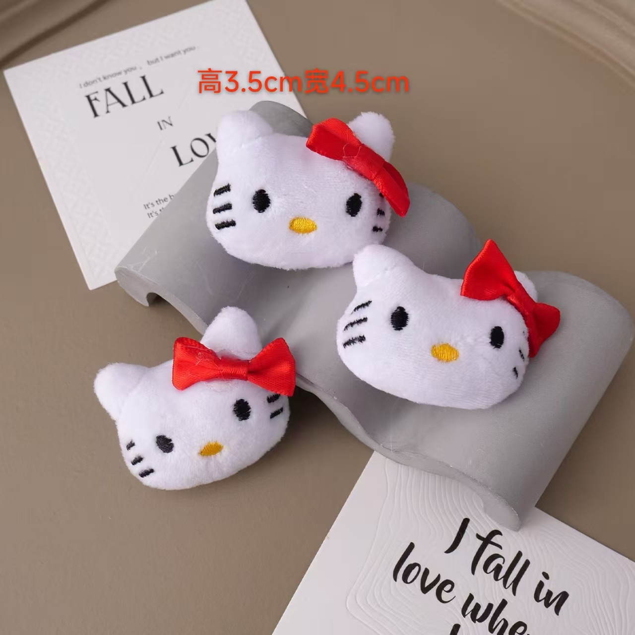 DIY Jewelry Accessories, Kidsren's Socks, Shoes, Clothing, Scarf Accessories, Cute Fabric Kt Cat, Plush Cartoon Doll Head