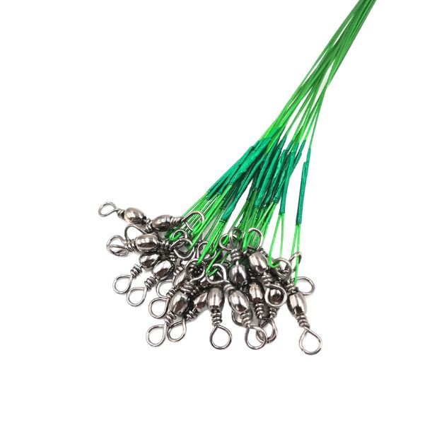 Luya anti-bite line wire leader swivel pin soft steel wire front wire Luya fishing tackle supplies can be split