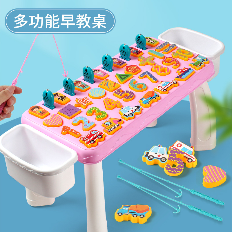 Игрушка для раннего обучения, цифровая доска, многофункциональная головоломка, настольная игра с рыбалкой, математическая доска для мальчиков и девочек,拼音 алфавит