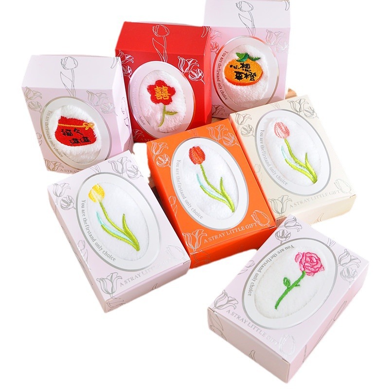 Wedding Towels, Tulip Towels, Square Towels, Souvenirs, Wedding Return Gifts, Gift Towels, Baby Full Moon Kindergarten