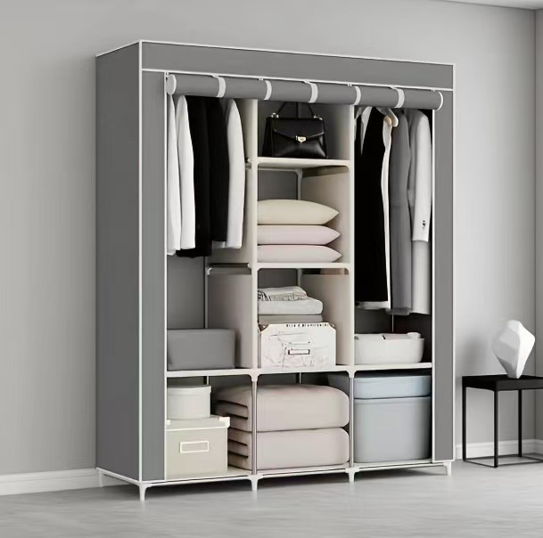 Simple Wardrobe Bedroom Storage Wardrobe Non-Woven Fabric Organizer Wardrobe Export Hot-Selling Wardrobe Wardrobe