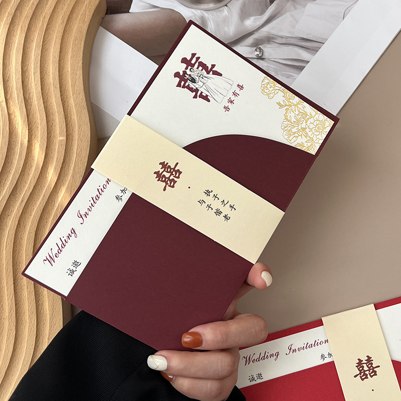 Свадебное приглашение с высоким уровнем, новое, нишевое, бумага 2025