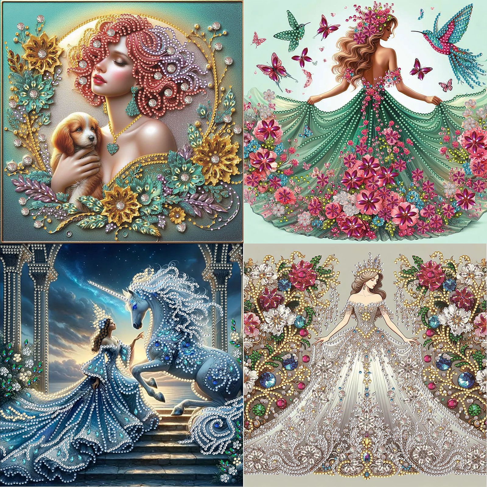 Customized Cross-Border Diamond Painting Handmade DIY Dot Diamond 5D Special-Shaped Diamond Diamond Sticker Mosaic Gem Embroidery Cross Stitch