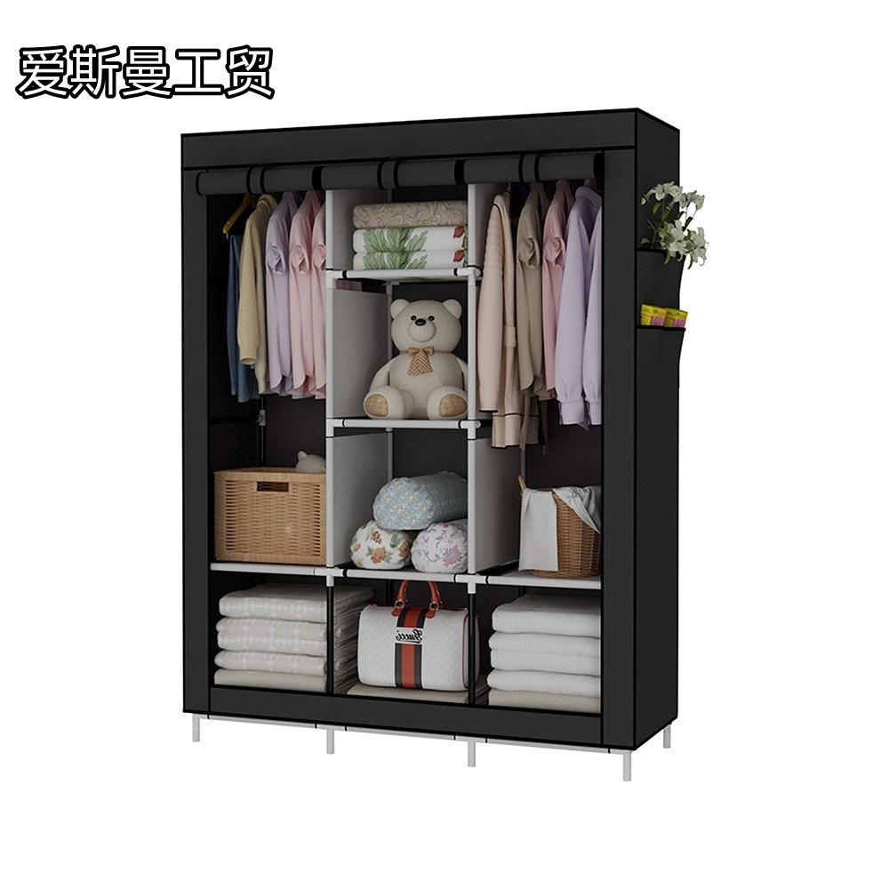 Повседневный и модный комбинированный нен woven шкаф для хранения одежды для студентов в общежитии, пылезащитный, оптовая продажа