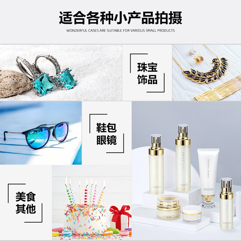 Puluz 40cm Photography Softbox Small Studio Photography Box with 4-Color Pvc Background Board