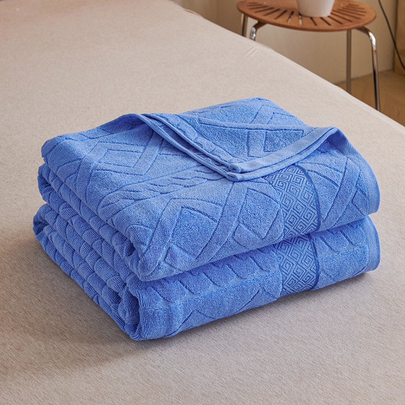 Shanghai Old Brand Pure Cotton Towel Quilt Cotton Old-fashioned Adult Summer Towel Blanket Single Blanket Thin Air Conditioning Blanket