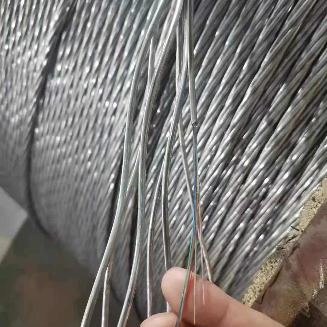 Factory Direct Opgw Optical Cable Pre-Twisted Filar Brazed Composite Overhead Ground Wire Metal Armored Optical Cable