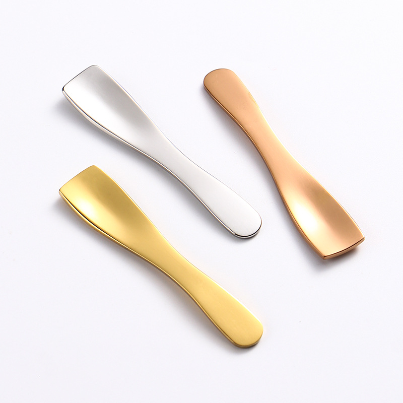 304 stainless steel cream spoon eye cream scoop beauty mask spoon cosmetic sub-packaging spoon cream spoon scraping spoon