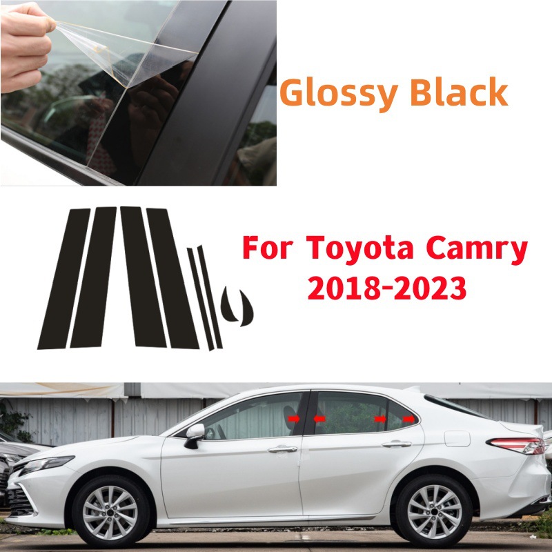 Подходит для отделки окон Toyota Camry 2018-2022, наклейка на центральную стойку Toyota 06-11CamryPC