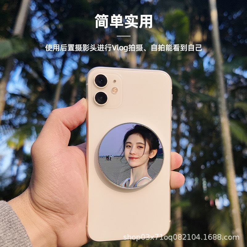 Новое магнитное зеркало для селфи с задней стороны мобильного телефона, высококачественный отражатель для блогов и прямых эфиров