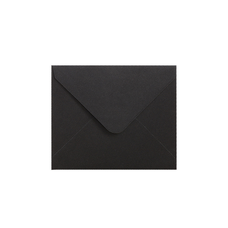 In stock wholesale solid color European color double adhesive paper Western envelope Kraft paper black Kali seal cross-border Amazon