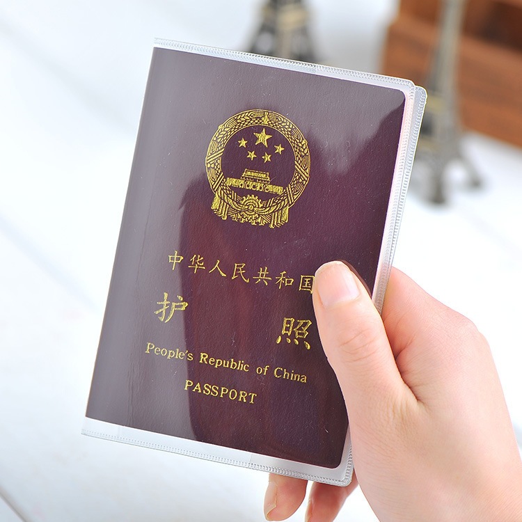 Passport Cover Passport Protective Cover Transparent Thickened Passport Cover Travel Pass Protective Cover Passport Case ID Cover
