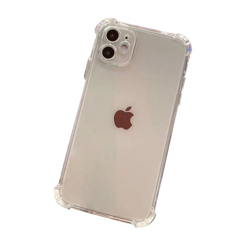 Suitable for Apple 17/16/15/13 Anti-Fall Shell 11 Mobile Phone Case iPhone 17Pro Rubber Sleeve Pm Air Bag 14 Transparent