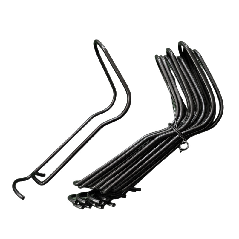 Fixed greenhouse skeleton metal fittings steel wire clamp greenhouse cross pipe fixing piece hot galvanized pressing top spring