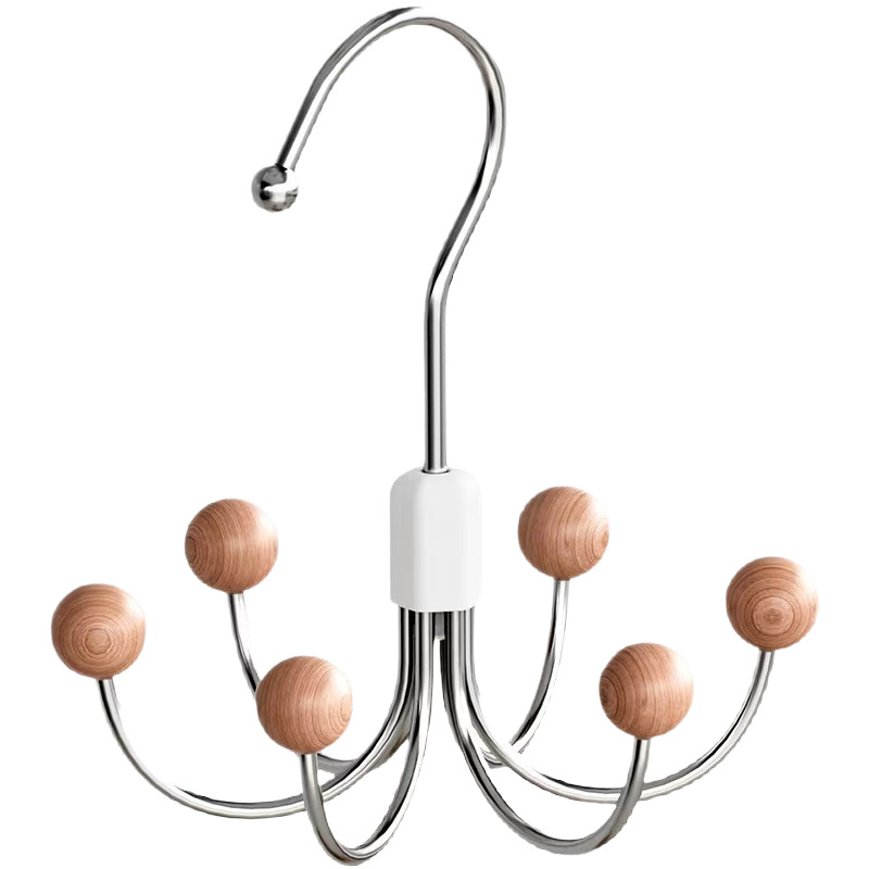 360-Degree Wardrobe Hook for Hanging Bags, Underwear Rack, Strap Bag and Coat Hook, Patent Rack for Ties