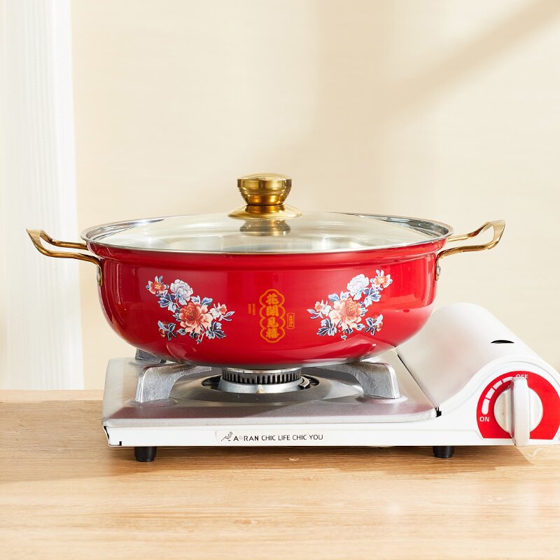 Stainless Steel Hot Pot Buddha Jumps over the Wall Large Pot Vegetable Pot Cornucopia Colorfulful Seafood Pot Pre-Made Vegetable Pot Pot Vegetable Pot with Pot