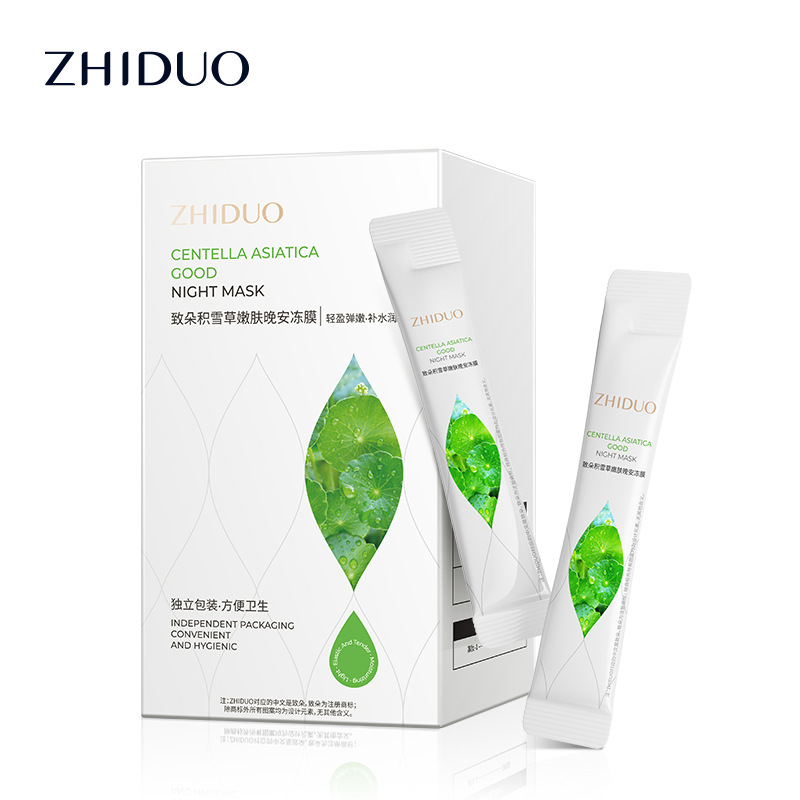 Zhiduo Centella Asiatica Rejuvenation Good Night Freeze Mask Hydrating, Moisturizing and Rejuvenating Application No-Rinse Sleeping Mask Wholesale