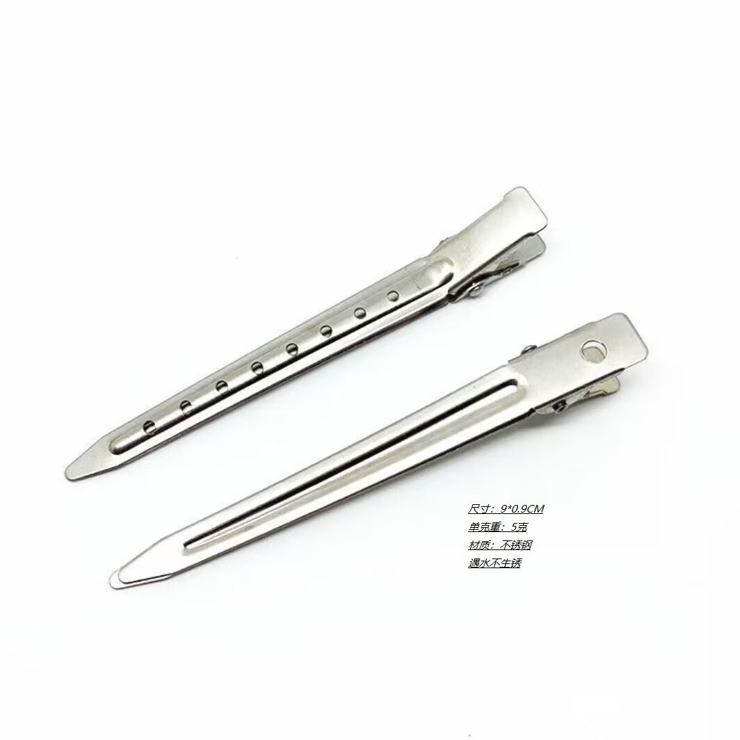 Factory direct wholesale 304 stainless steel square clip BB clip can be washed without rust DIY hair clip accessories